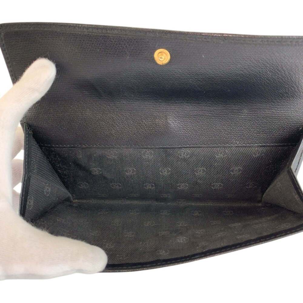 CHANEL Authentic Black Leather Wallet - Picture 5 of 10